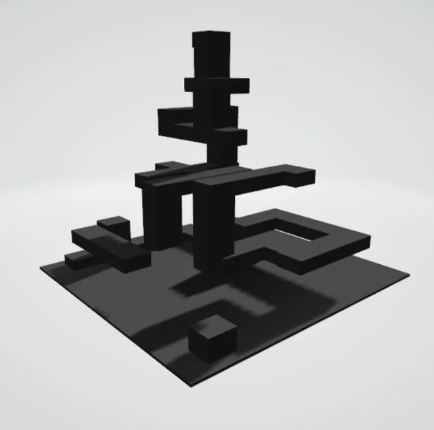 Mô hình cấu trúc khối lắp ghép phong cách Minecraft 3D độc đáo - Image 2