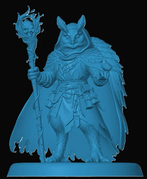 Mô hình Owlin Druid cho game nhập vai - Image 1