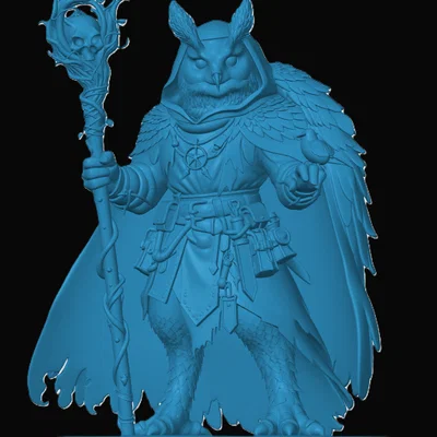 Mô hình Owlin Druid cho game nhập vai
