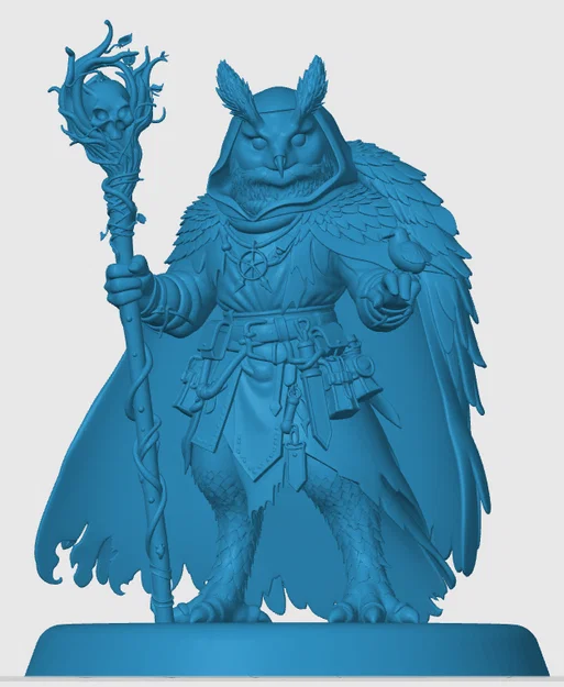 Mô hình Owlin Druid cho game nhập vai - Image 3