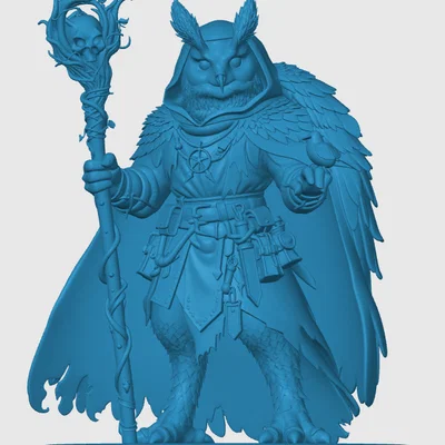 Mô hình Owlin Druid cho game nhập vai