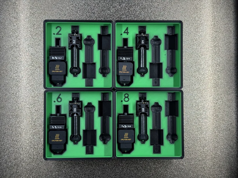 Khay lưu trữ vòi phun H2C chuẩn Gridfinity gọn gàng và khoa học - Image 1