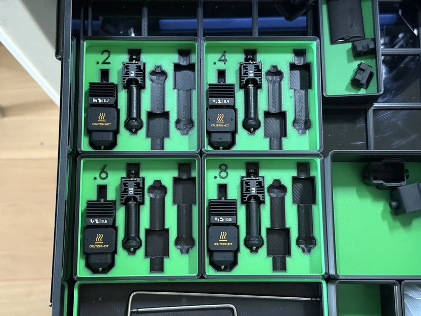 Khay lưu trữ vòi phun H2C chuẩn Gridfinity gọn gàng và khoa học - Image 2