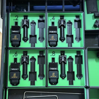 Khay lưu trữ vòi phun H2C chuẩn Gridfinity gọn gàng và khoa học