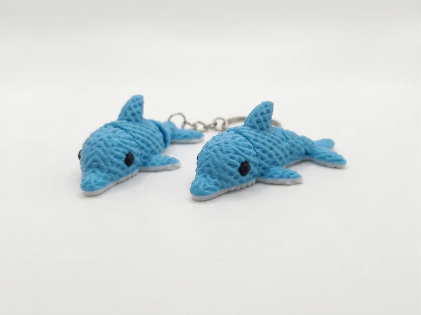 Mô hình cá heo 3D dẻo mini làm móc khóa cực kỳ đáng yêu - Image 2