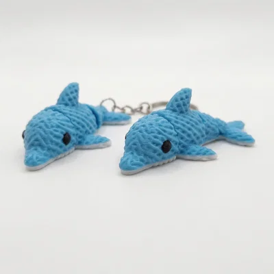 Mô hình cá heo 3D dẻo mini làm móc khóa cực kỳ đáng yêu