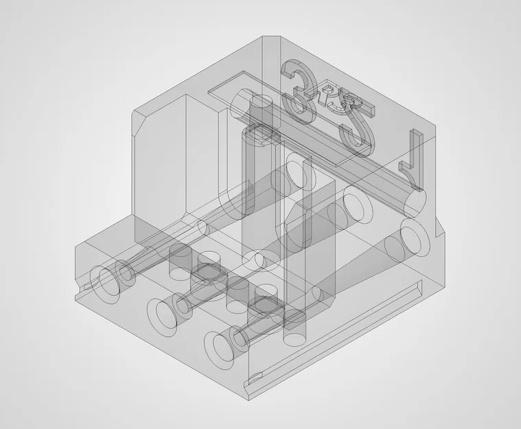 Bản mod Prusa XL đi dây sợi nhựa cạnh bên cho ống PTFE 5/3mm - Bản Smooth - Image 1