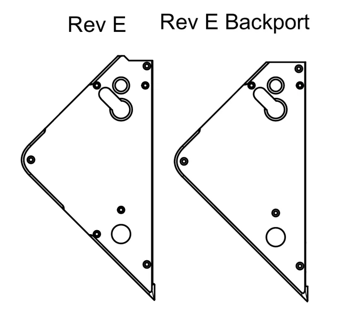 Tấm top plate Rev E backport cho Endgame Lemonstruder Rev D - Image 1