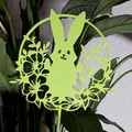Thỏ Phục sinh & Hoa - Cọc cắm trang trí chậu cây - Thumbnail 3