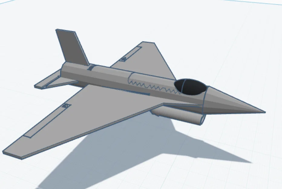 Mô hình máy bay Rc F-16 Mini in 3D dành cho động cơ EDF 30mm - Image 1