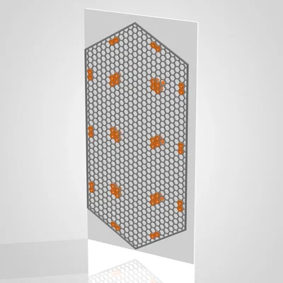 Bảng đục lỗ lục giác HSW (Hexagon Pegboard) có viền