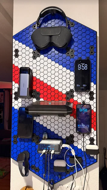 Bảng đục lỗ lục giác HSW (Hexagon Pegboard) có viền - Image 2