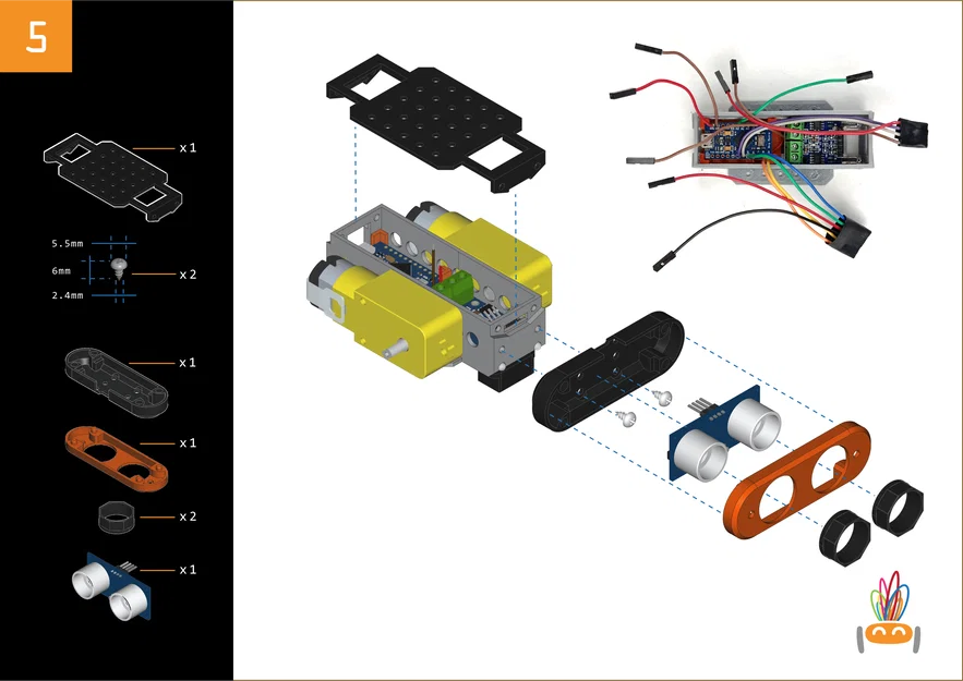 Robot Arduino Giáo Dục: Dò Đường, Tránh Vật Cản, Cảm Biến Ánh Sáng - Image 8