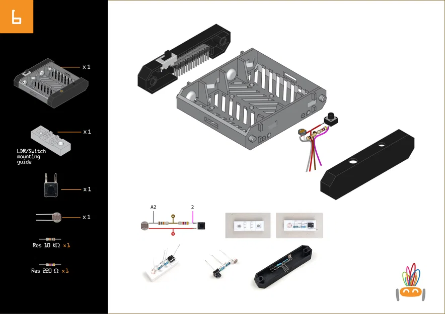 Robot Arduino Giáo Dục: Dò Đường, Tránh Vật Cản, Cảm Biến Ánh Sáng - Image 9