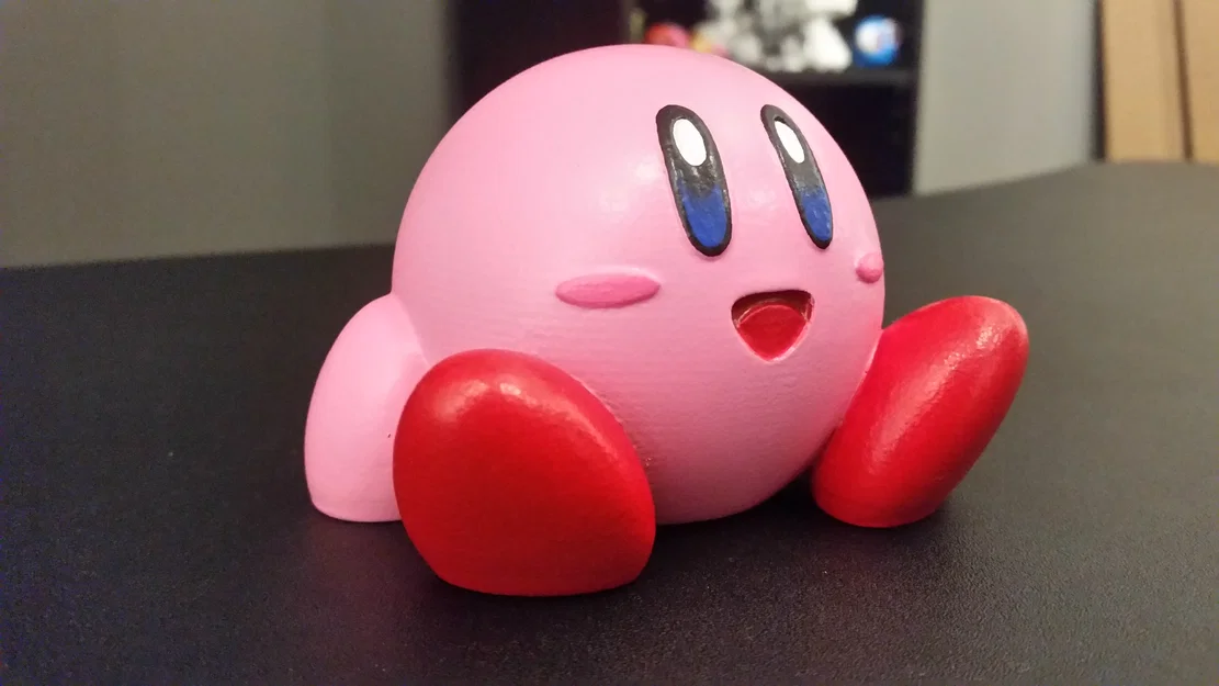 Mô hình Kirby ngồi (EASY PRINT) đáng yêu cho người mới bắt đầu in 3D - Image 1