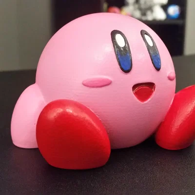 Mô hình Kirby ngồi (EASY PRINT) đáng yêu cho người mới bắt đầu in 3D