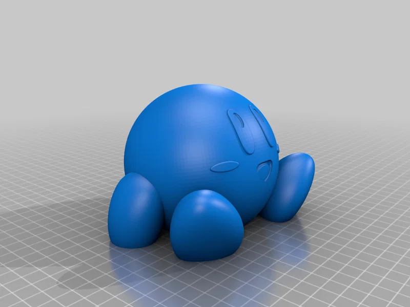 Mô hình Kirby ngồi (EASY PRINT) đáng yêu cho người mới bắt đầu in 3D - Image 2