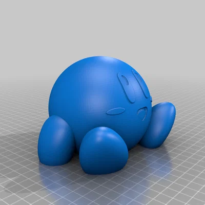Mô hình Kirby ngồi (EASY PRINT) đáng yêu cho người mới bắt đầu in 3D