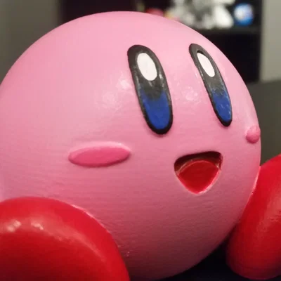 Mô hình Kirby ngồi (EASY PRINT) đáng yêu cho người mới bắt đầu in 3D