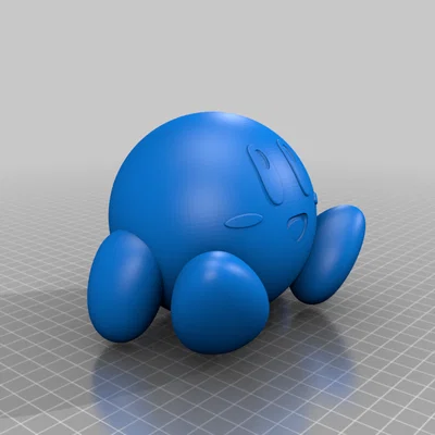 Mô hình Kirby ngồi (EASY PRINT) đáng yêu cho người mới bắt đầu in 3D