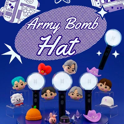 Mũ / Topper trang trí Army Bomb - Vé vào cổng BTS