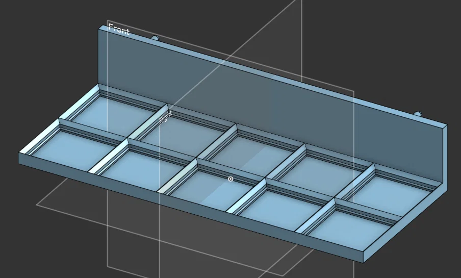 Đế Gridfinity 2x5 gắn bảng treo Ikea Skadis thông minh - Image 1