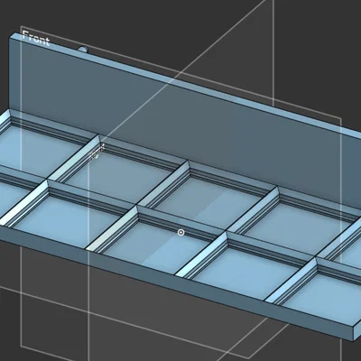 Đế Gridfinity 2x5 gắn bảng treo Ikea Skadis thông minh