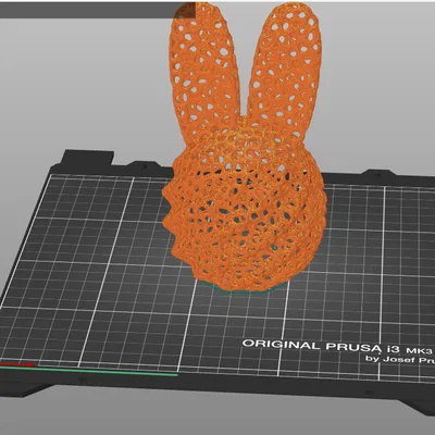 Mô hình thỏ Voronoi trang trí độc đáo - File in 3D cho mọi nhà