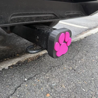 Nắp đậy móc kéo xe hình dấu chân cún (Dog Paw Hitch Cover)