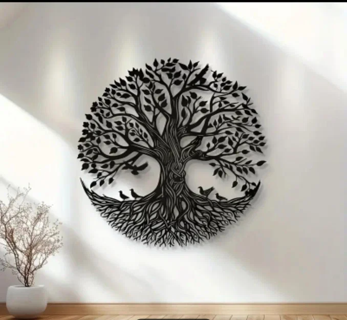 Mẫu tranh treo tường hình cây (Round Tree) trang trí nhà cửa đẹp - Image 1