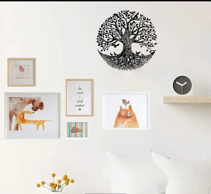 Mẫu tranh treo tường hình cây (Round Tree) trang trí nhà cửa đẹp - Image 3