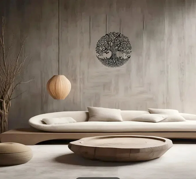 Mẫu tranh treo tường hình cây (Round Tree) trang trí nhà cửa đẹp - Image 4