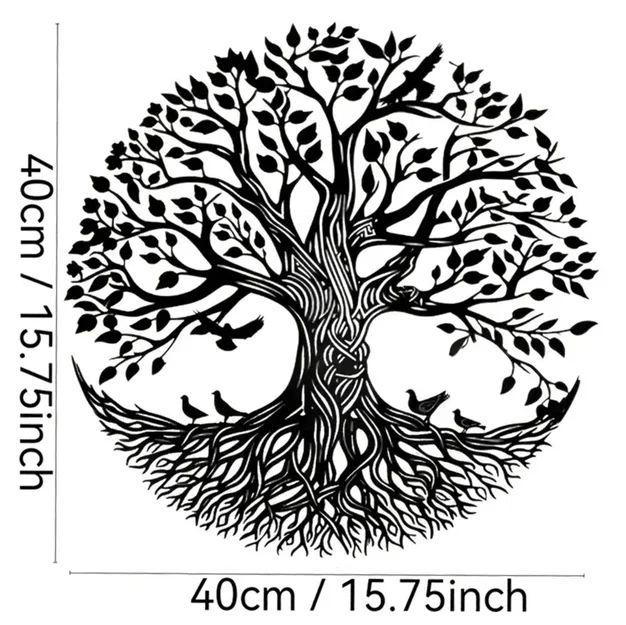 Mẫu tranh treo tường hình cây (Round Tree) trang trí nhà cửa đẹp - Image 8