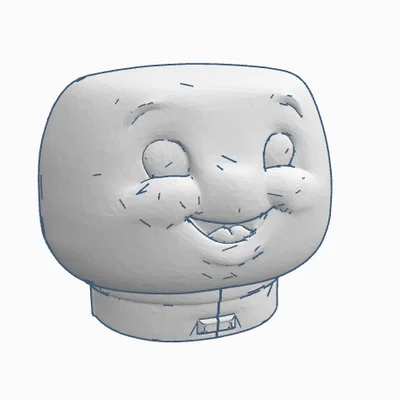 Mô hình 3D Stay Puft Marshmallow Man từ phim Ghostbusters