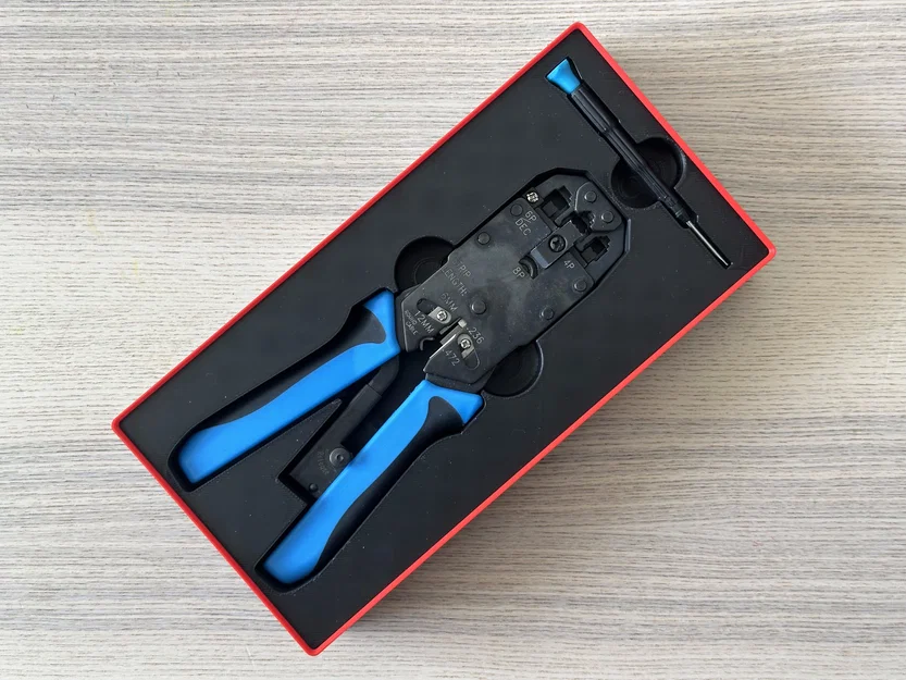 Khay Gridfinity cho kìm bấm mạng RJ-45, RJ-11, RJ-12 - Image 2