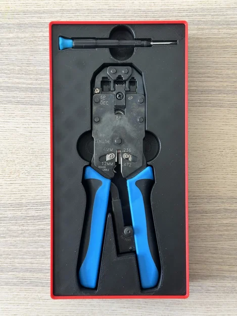 Khay Gridfinity cho kìm bấm mạng RJ-45, RJ-11, RJ-12 - Image 5