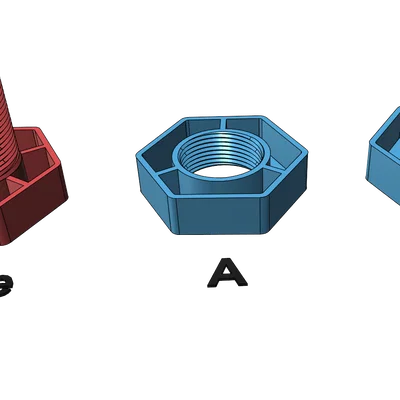 Khay Đựng Bút Hình Con Bu-lông Độc Đáo - In 3D Dễ Dàng