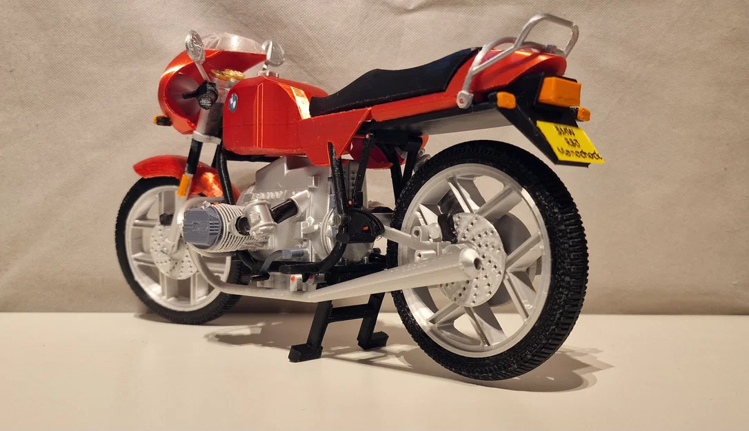 Mô hình xe mô tô cổ điển BMW R80 Monoshock 1985 cho in 3D - Image 8