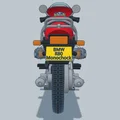 Mô hình xe mô tô cổ điển BMW R80 Monoshock 1985 cho in 3D - Thumbnail 9