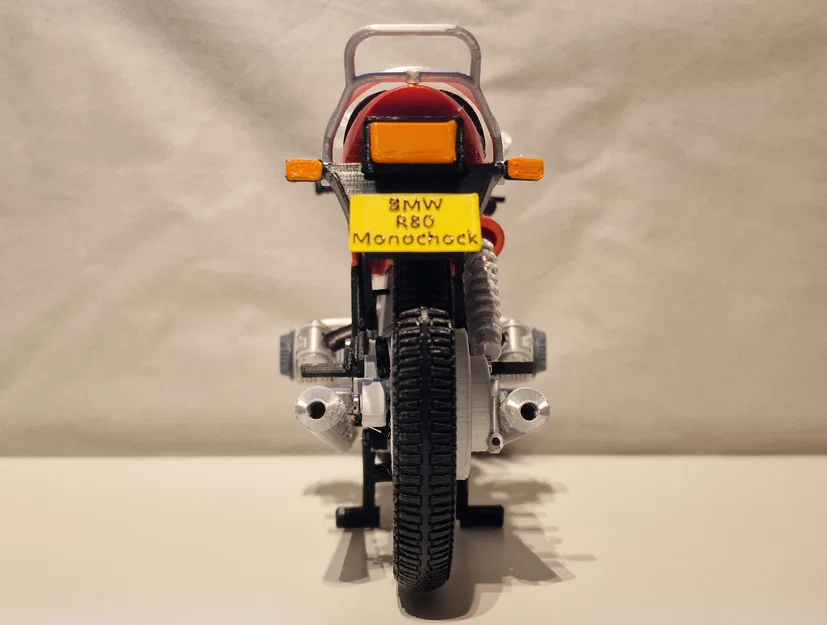 Mô hình xe mô tô cổ điển BMW R80 Monoshock 1985 cho in 3D - Image 10