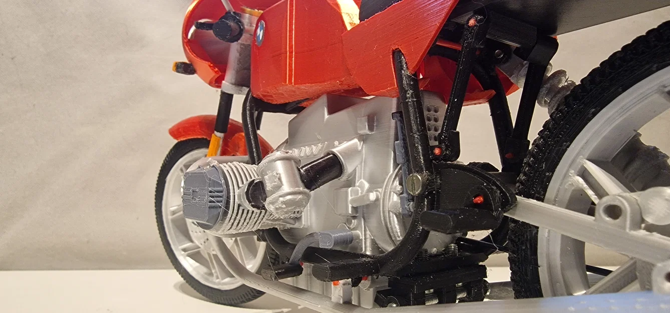 Mô hình xe mô tô cổ điển BMW R80 Monoshock 1985 cho in 3D - Image 13