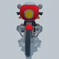 Mô hình xe mô tô cổ điển BMW R80 Monoshock 1985 cho in 3D - Thumbnail 15