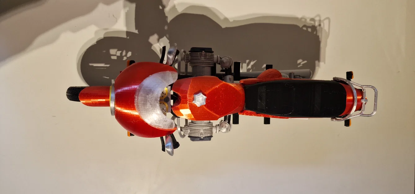 Mô hình xe mô tô cổ điển BMW R80 Monoshock 1985 cho in 3D - Image 16