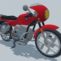 Mô hình xe mô tô cổ điển BMW R80 Monoshock 1985 cho in 3D - Thumbnail 23