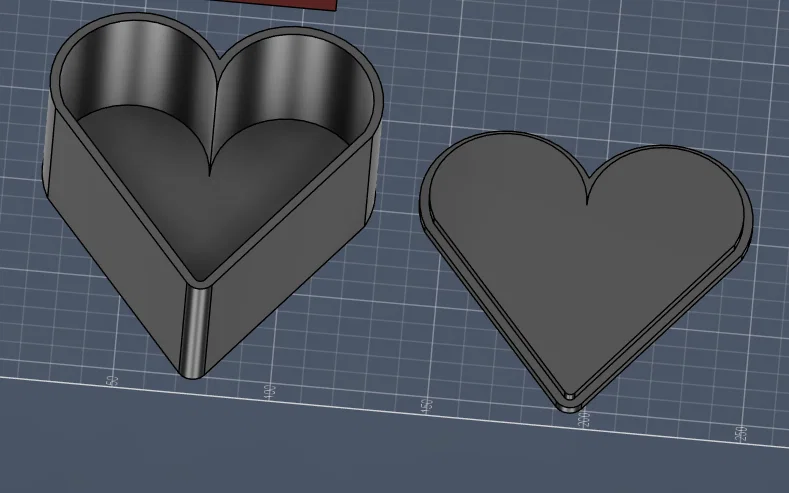 Hộp Đựng Đồ Hình Trái Tim (Herz Box) - Mẫu In 3D Dễ Thương - Image 1