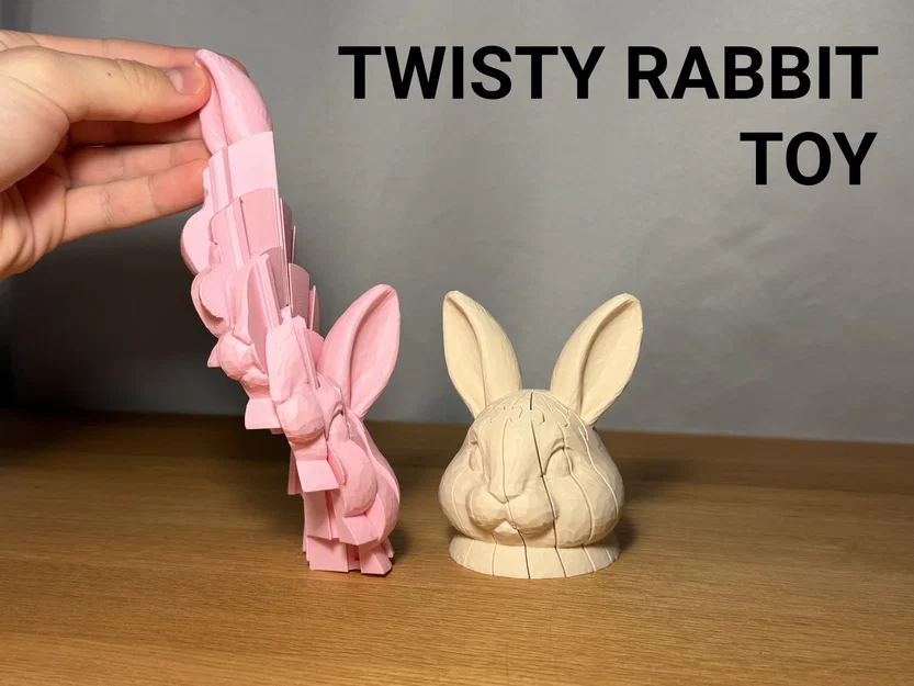 Mô hình Thỏ Phục Sinh Fidget Toy xoắn ốc - Image 1