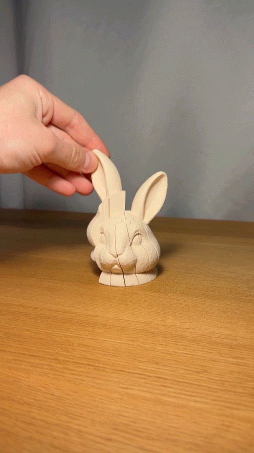 Mô hình Thỏ Phục Sinh Fidget Toy xoắn ốc - Image 2