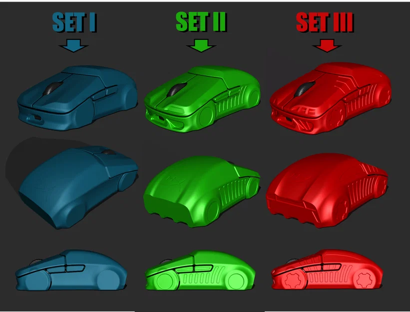 Vỏ chuột HyperX hình xe đua (HyperX car mouse) - Image 2