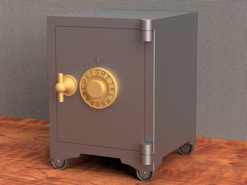 Két Sắt Đồ Chơi Mini Với Họa Tiết Trang Trí Tinh Xảo - Image 2