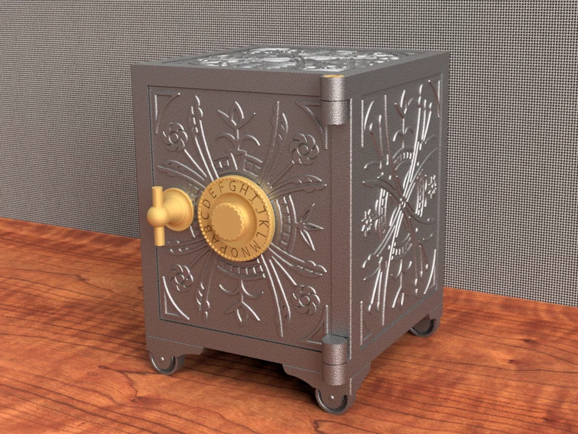 Két Sắt Đồ Chơi Mini Với Họa Tiết Trang Trí Tinh Xảo - Image 3